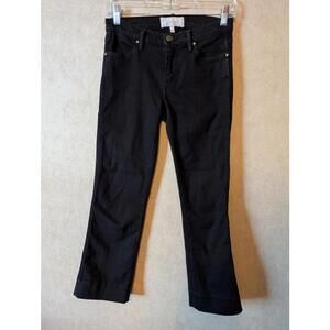 THE GREAT black straight leg crop jeans sz 24